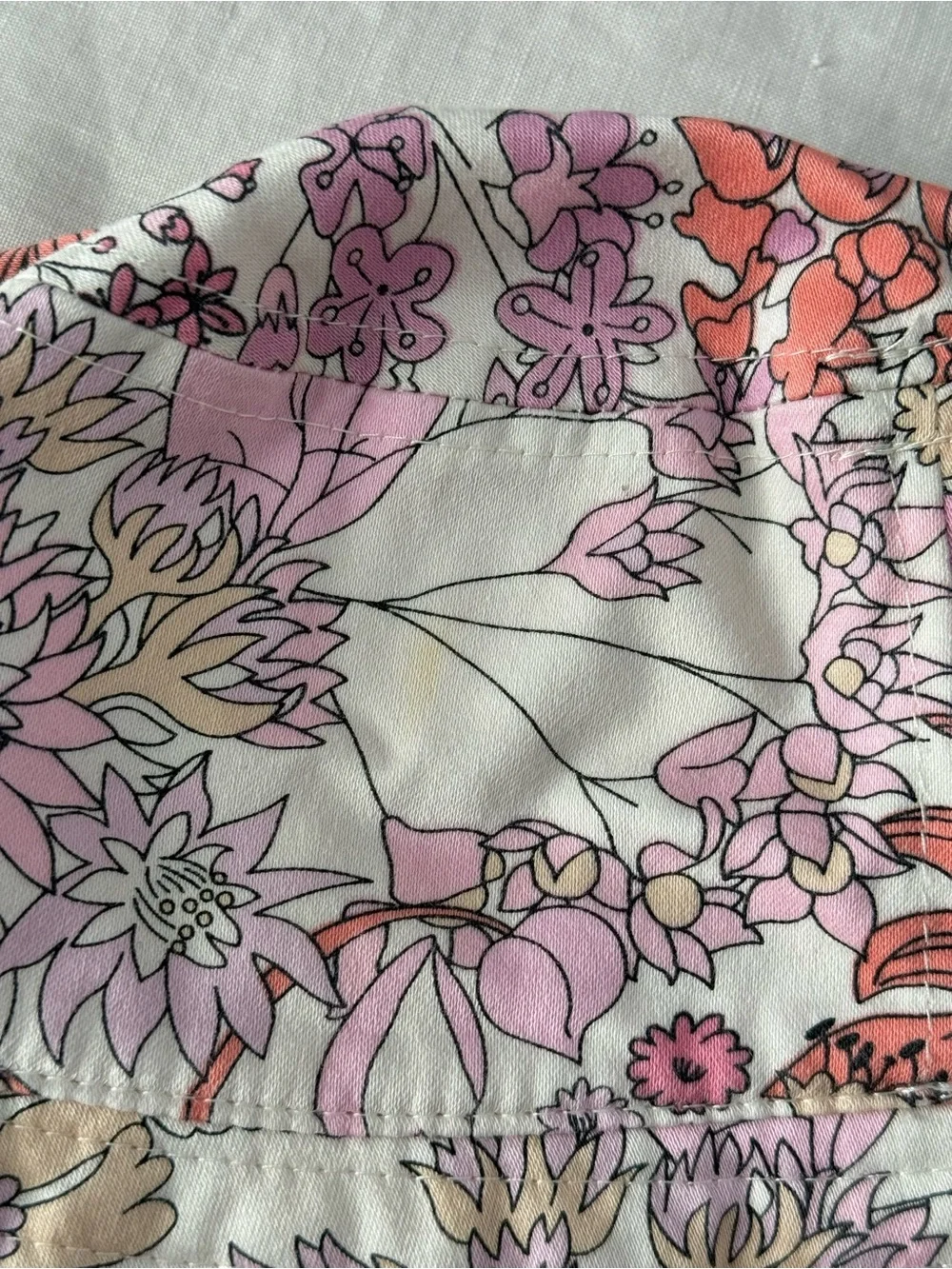 Liberty London x Target Pink Floral Sun Hat - Boho Hippie 70s Floral Bucket Hat
